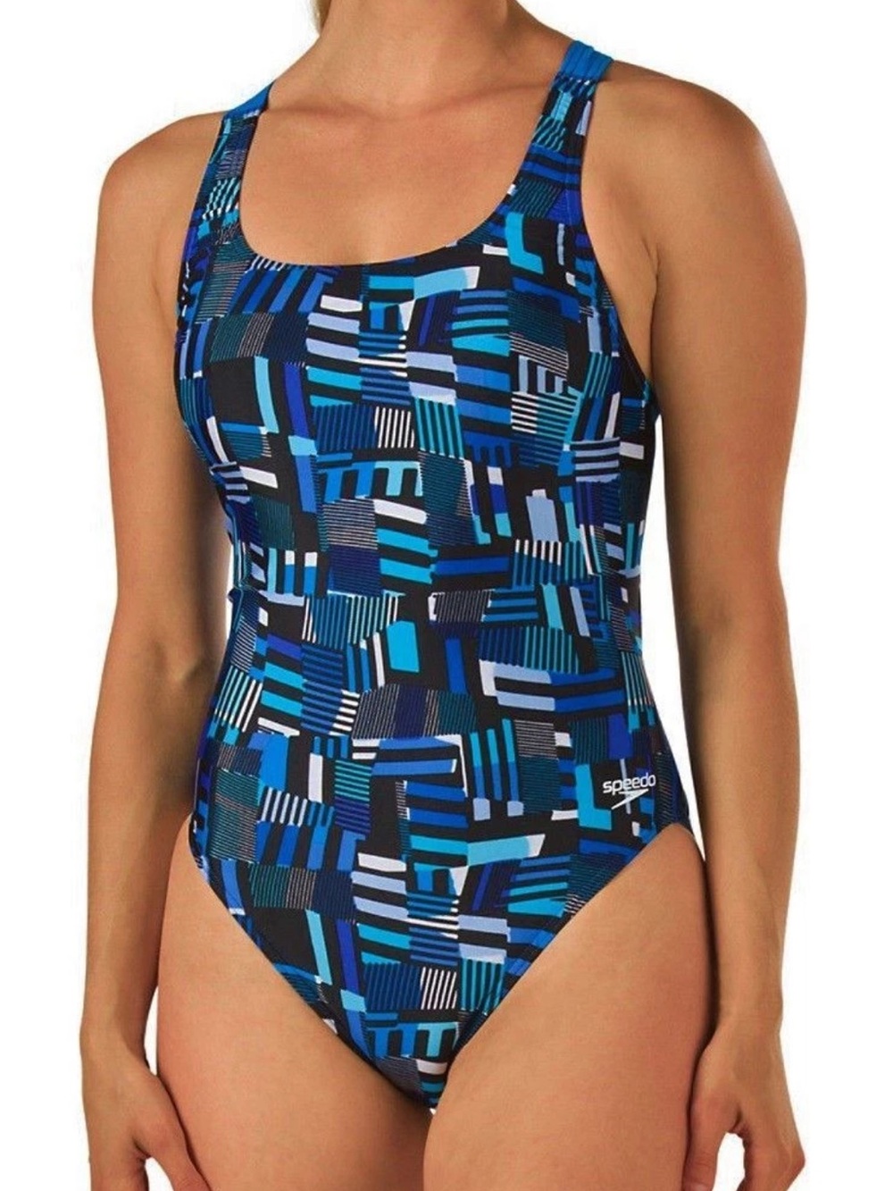 Speedo Youth Trippy Stripe Drop Back ProLT One Piece size 28